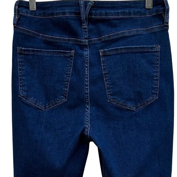 NWT NY&C New York & Co. Denim Jeans Women's Large Blue High Rise Zip Fly Skinny - Picture 7 of 13